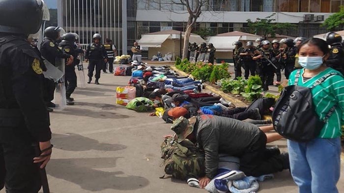 TC exhorta al Mininter y la Policía respetar los derechos a la libertad personal y a la protesta de los manifestantes
